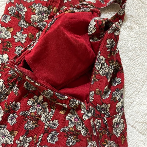 American Eagle Boho Floral Wide Leg Jumpsuit / Size 4 - Picture 4 of 9